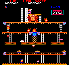 Donkey Kong conveyor belt level
