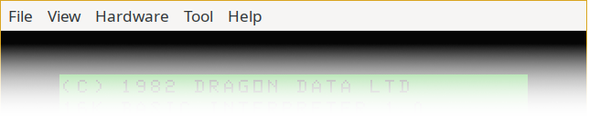 XRoar menubar