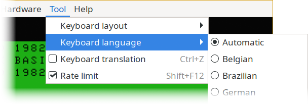 Keyboard language